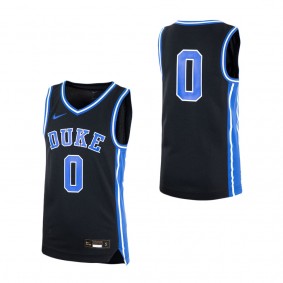 #0 Duke Blue Devils Nike Youth Icon Replica Basketball Jersey Black