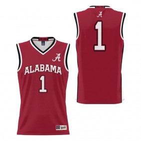 #1 Alabama Crimson Tide ProSphere Youth Basketball Jersey Crimson