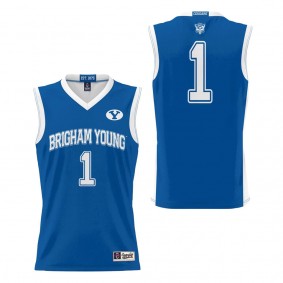 #1 BYU Cougars ProSphere Youth Basketball Jersey Royal