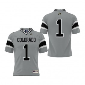 #1 Colorado Buffaloes ProSphere Endzone Football Jersey Gray