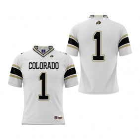 #1 Colorado Buffaloes ProSphere Endzone Football Jersey White