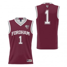 #1 Fordham Rams ProSphere Youth Basketball Jersey Maroon