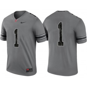 #1 Grey Alternate Legend Game Ohio State Buckeyes Jersey