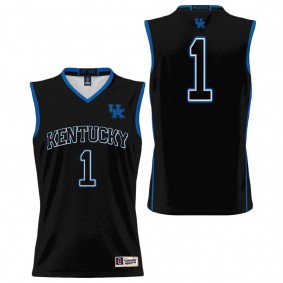 #1 Kentucky Wildcats ProSphere Youth Basketball Jersey Black