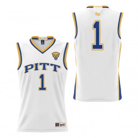 #1 Pitt Panthers ProSphere Basketball Jersey White