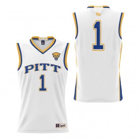 #1 Pitt Panthers ProSphere Youth Basketball Jersey White