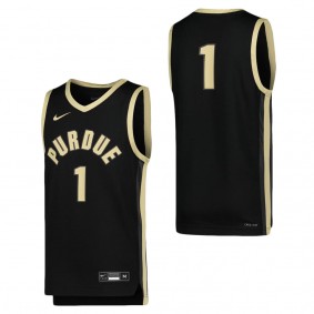 #1 Purdue Boilermakers Nike Youth Icon Replica Basketball Jersey Black