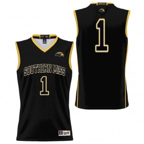 #1 Southern Miss Golden Eagles ProSphere Youth Basketball Jersey Black