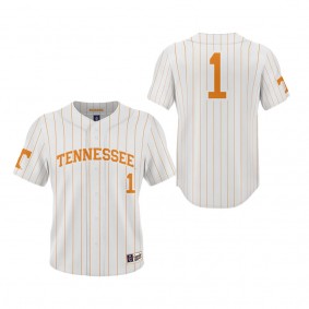 #1 Tennessee Volunteers ProSphere Baseball Jersey White