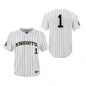 #1 UCF Knights ProSphere Baseball Jersey White