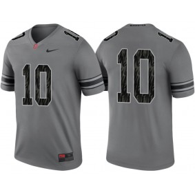 #10 Grey Alternate Legend Game Ohio State Buckeyes Jersey