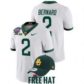 Baylor Bears Terrel Bernard #2 Free Hat Jersey White College Football 2021-22