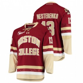 Nikita Nesterenko Boston College Eagles Maroon 2021-22 Replica College Hockey Jersey