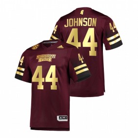 Mississippi State Bulldogs Jett Johnson #44 Premier Football Jersey Maroon Special Game 2021-22