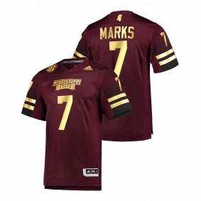 Mississippi State Bulldogs Jo'quavious Marks #7 Premier Football Jersey Maroon Special Game 2021-22