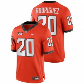 Oklahoma State Cowboys Malcolm Rodriguez #20 Alternate Jersey Orange College Football 2021-22