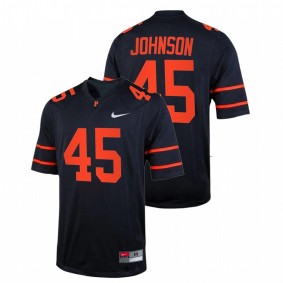 Princeton Tigers James Johnson #45 Jersey Navy 2021 Ivy League Football Conference Champions 2021-22