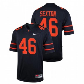 Princeton Tigers Jeffrey Sexton #46 Jersey Navy 2021 Ivy League Football Conference Champions 2021-22