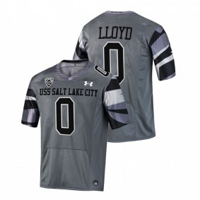 Utah Utes Devin Lloyd #0 Alternate Jersey Gray USS Salt Lake City 2021-22