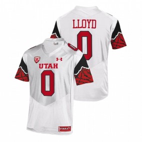 Utah Utes Devin Lloyd #0 Premier Jersey White College Football 2021-22