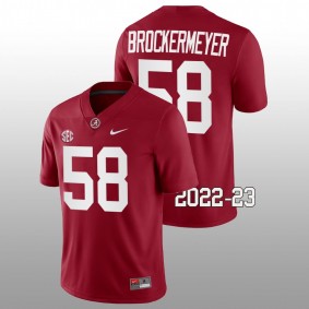 Alabama Crimson Tide James Brockermeyer #58 Jersey Crimson College Basketball 2022-23