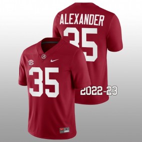 Alabama Crimson Tide Jeremiah Alexander #35 Jersey Crimson College Basketball 2022-23