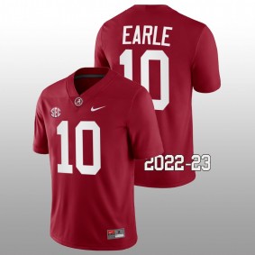 Alabama Crimson Tide JoJo Earle #10 Jersey Crimson College Basketball 2022-23