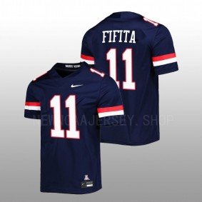 Arizona Wildcats #11 Noah Fifita Untouchable Football Men Navy Jersey 2022-23