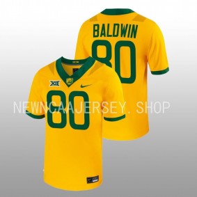 Baylor Bears #80 Monaray Baldwin Untouchable Game Men Gold Jersey 2022-23 Football