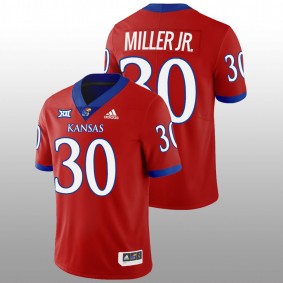 Kansas Jayhawks Rich Miller Jr. #30 Jersey Red College Football 2022-23