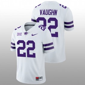 Kansas State Wildcats #22 Deuce Vaughn College Football Men White Jersey 2022-23