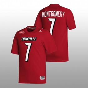 Louisville Cardinals Monty Montgomery #7 NIL Replica Jersey Red College Football 2022-23