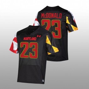 Maryland Terrapins Colby McDonald #23 NIL Replica Jersey Black College Football 2022-23