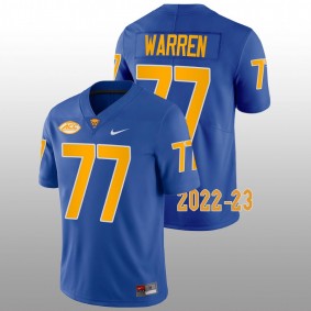 Pitt Panthers Carter Warren #77 Jersey Royal Limited Football 2022-23