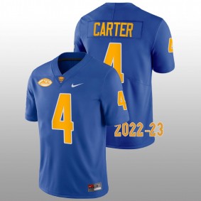 Pitt Panthers Daniel Carter #4 Jersey Royal Limited Football 2022-23