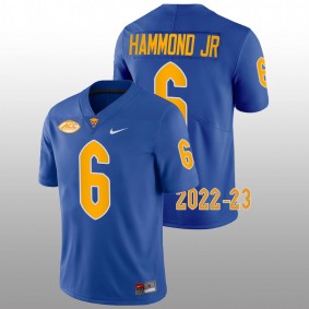 Pitt Panthers Rodney Hammond Jr #6 Jersey Royal Limited Football 2022-23