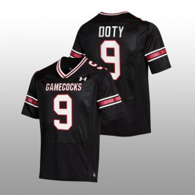 South Carolina Gamecocks Luke Doty #9 NIL Replica Jersey Black College Football 2022-23