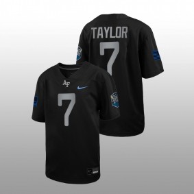 Air Force Falcons #7 Trey Taylor Space Force Rivalry Youth Black Jersey 2022 Alternate Football