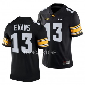 Iowa Hawkeyes Joe Evans Jersey 2022 College Football Black #13 Men's Shirt