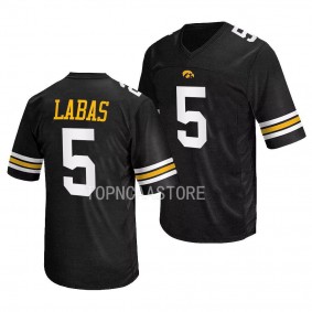 Joe Labas Iowa Hawkeyes Black Replica Football Jersey