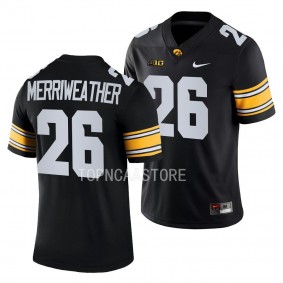 Iowa Hawkeyes Kaevon Merriweather Jersey 2022 College Football Black #26 Men's Shirt