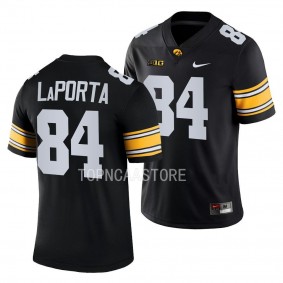 Iowa Hawkeyes Sam LaPorta Jersey 2022 College Football Black #84 Men's Shirt