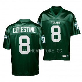 Iverson Celestine Tulane Green Wave #8 Green Jersey 2022 College Football Men's Uniform