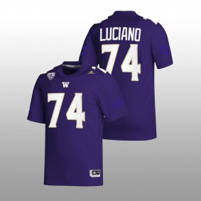 Washington Huskies Corey Luciano #74 NIL Replica Jersey Purple College Football 2022