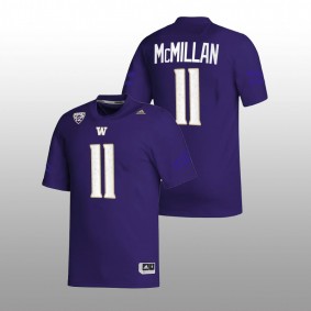 Washington Huskies Jalen McMillan #11 NIL Replica Jersey Purple College Football 2022