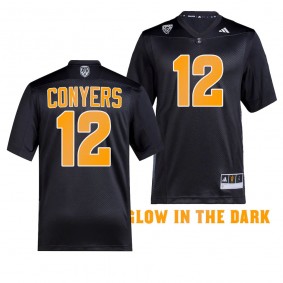 Arizona State Sun Devils Ghost Story Jalin Conyers #12 Black Men's Premier Football Jersey