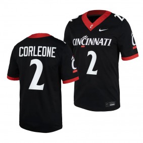 Cincinnati Bearcats #2 Dontay Corleone 2023 Home Football Black Replica Jersey Men's