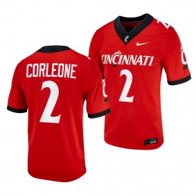 Dontay Corleone Cincinnati Bearcats #2 Red Jersey 2023 Alternate Football Men's Replica Uniform