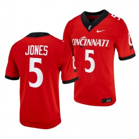 Emory Jones Cincinnati Bearcats #5 Red Jersey 2023 Alternate Football Men's Replica Uniform