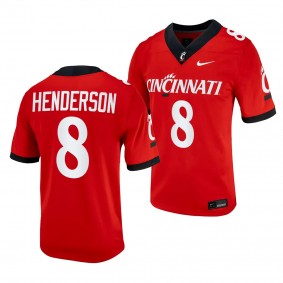 Xzavier Henderson Cincinnati Bearcats #8 Red Jersey 2023 Alternate Football Men's Replica Uniform